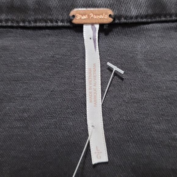 Free People Black Kenny Slim Tunic, L, NWOT,  Fitted, Corset-Like, Stretchy - Picture 12 of 12